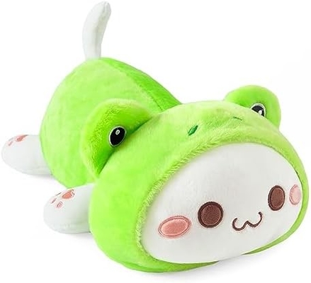 Onsoyours Cute Kitten Plush Toy 25.5 &quot;Наполненное животное домашнее животное Китти Мягкий аниме Кошка Большая плюшевая подушка для детей (Белый А, 25.5