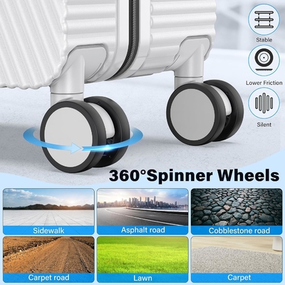 Немного багажа, чемодан с крутящимися колесами на 360°, чемодан для самолетов и двойные замки.