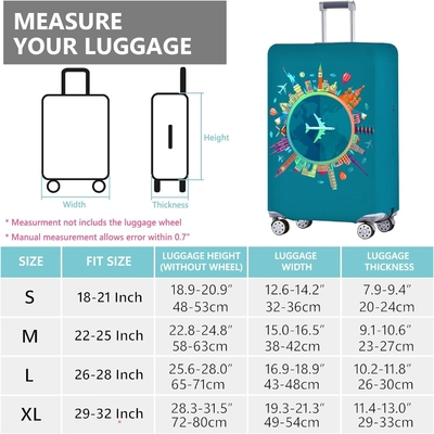 Защита чемоданов Travelkin для чемоданов Tsa одобрен, Защита чемоданов для чемоданов 18-32 дюйма