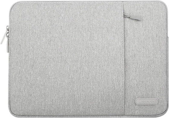 Ноутбук с рукавами совместим с MacBook Air 13 M3 A3113 M2 /Pro 13 M2 M1,полиэстерный вертикальный корпус с карманным корпусом, серый