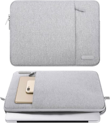 Ноутбук с рукавами совместим с MacBook Air 13 M3 A3113 M2 /Pro 13 M2 M1,полиэстерный вертикальный корпус с карманным корпусом, серый