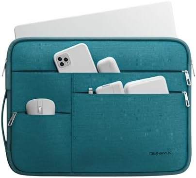 Подходит для MacBook Pro 13-14 дюймов, переработанный ПЭТ ноутбук чемодан с ручкой и аксессуарный карман