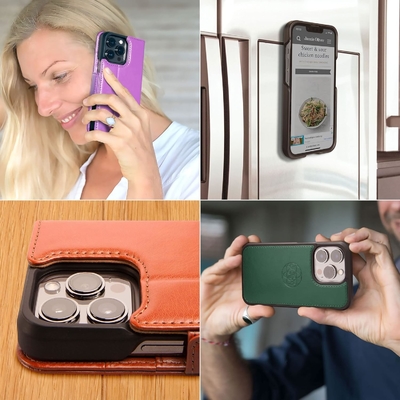 iPhone 13 Кошелек для кошелька / кошелек для ударных устройств 2 в 1 и съемный веганский кожаный набор, совместимый с MagSafe, защищенный RFID
