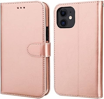 Совместима с кошельком для iPhone 12/Pro с держателем карт PU кожаный подставник устойчивый к ударам запястье ремень clamshell 6,1-дюймовый
