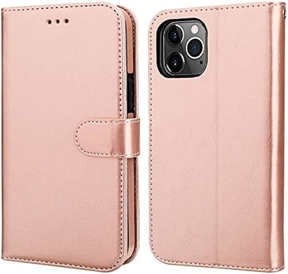 Совместима с кошельком для iPhone 12/Pro с держателем карт PU кожаный подставник устойчивый к ударам запястье ремень clamshell 6,1-дюймовый