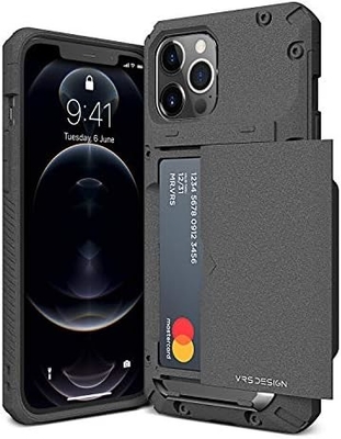 Для iPhone 12 Pro Max с [4 карты]Премиум твердый кредитный карточный слот кошелек для iPhone 12 Pro Max 6,7-дюймовый