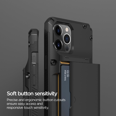 Для iPhone 12 Pro Max с [4 карты]Премиум твердый кредитный карточный слот кошелек для iPhone 12 Pro Max 6,7-дюймовый