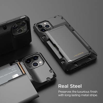 Для iPhone 12 Pro Max с [4 карты]Премиум твердый кредитный карточный слот кошелек для iPhone 12 Pro Max 6,7-дюймовый