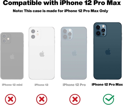 Чехлы для iPhone 12 Pro Max, защитные устройства военного класса, силиконовые защитные устройства, защитные от отпечатков пальцев и скольжения, чехлы для телефонов