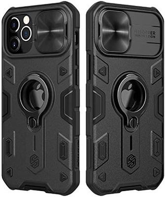 Чехлы для iPhone 12 Pro Max с крышкой камеры и подставкой, защитная крышка для брони военного класса,
