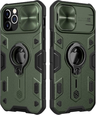 Чехлы для iPhone 12 Pro Max с крышкой камеры и подставкой, защитная крышка для брони военного класса,