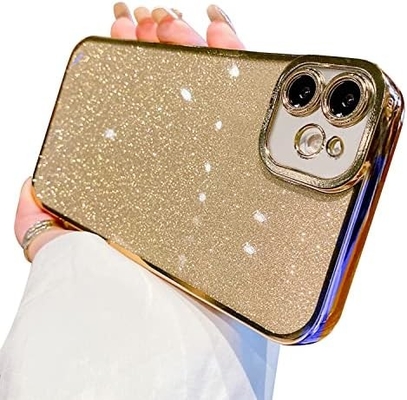 Прозрачный дизайн корпуса iPhone 12 Pro Max, встроенный блеск роскошной блестящей бумаги, поп и красивый