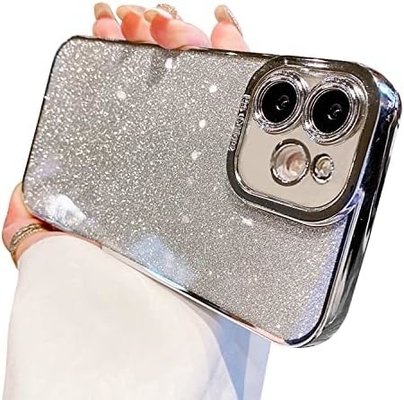 Прозрачный дизайн корпуса iPhone 12 Pro Max, встроенный блеск роскошной блестящей бумаги, поп и красивый
