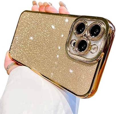 Прозрачный дизайн корпуса iPhone 12 Pro Max, встроенный блеск роскошной блестящей бумаги, поп и красивый