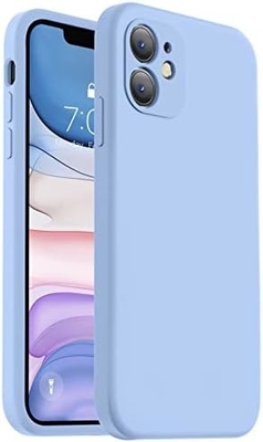 Совместимая с чехлом для iPhone 11, улучшенный жидкий силикон с [квадратными краями] [мягкая антиграбная микроволокновая оболочка]