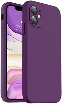 Совместимая с чехлом для iPhone 11, улучшенный жидкий силикон с [квадратными краями] [мягкая антиграбная микроволокновая оболочка]