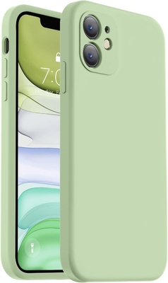 Совместимая с чехлом для iPhone 11, улучшенный жидкий силикон с [квадратными краями] [мягкая антиграбная микроволокновая оболочка]