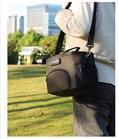 Изолированная сумка для обеда с кодовым замком - Прочная, герметичная, мягкая сумка-холодильник с регулируемым плечевым ремнем для мужчин и женщин