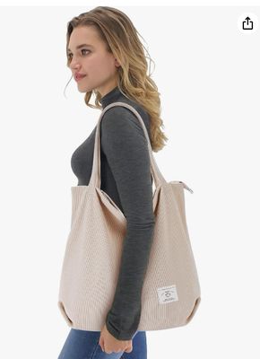 KALIDI Женщина Кордурой Тоте Сумка Застежка Casual Tote's Handbag Большой вместимости плечевая сумка с карманами