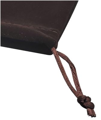 Large Brown Velvet Cremains Urn Bag for Human Ashes - for Use Inside The Urn - Size 10" X 12" (230 Cubic Inches Capacity) - Includes a Resealable PE Material Ashes Storage Bag