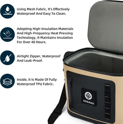 Водонепроницаемая сумка-холодильник для различных сценариев с герметичной конструкцией из ТПУ, сохраняющая холод в течение 24 часов и удобными регулируемыми ремнями для универсального использования