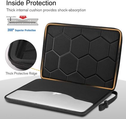 Водонепроницаемый чехол для ноутбука из ЭВА 13 дюймов, защитный чехол с прочной поверхностью из полиэстера 1680d для безопасной переноски