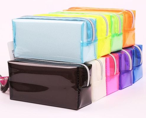 Мешка ручки ЕВА случай карандаша Pvc прозрачного трудный пластиковый с отсеками