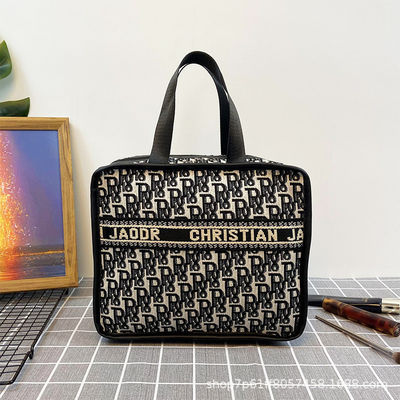 Amazon Cotton Fabric With Lining 210D Makeup Storage Case для путешествий