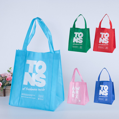 Повторно использованный Tote хозяйственная сумка не сплетенной ткани подгонял многоразовое с логотипом